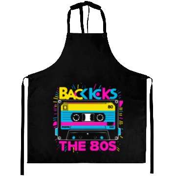 Discover Back to the 80s Retro Cassette Tape Design - Vinta Aprons