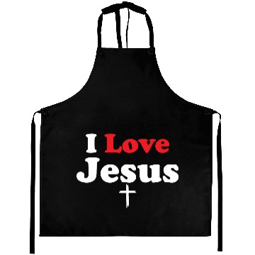 Discover I Love Jesus Christian Christmas Aprons
