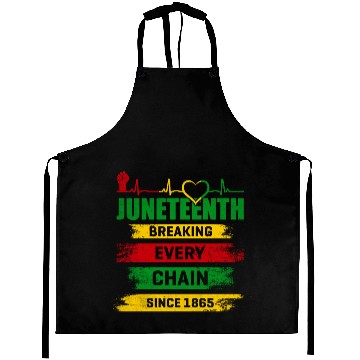 Discover Juneteenth Breaking Every Chain Since 1865 Aprons