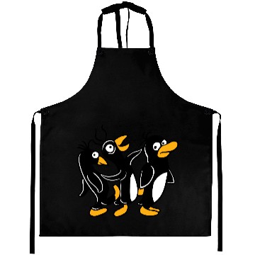 Discover Crazy Penguins Walk Stupid Foot Kick Team Friends Aprons