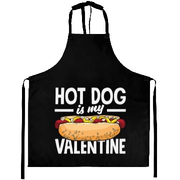 Discover Hot Dog Is My Valentine Delight Aprons