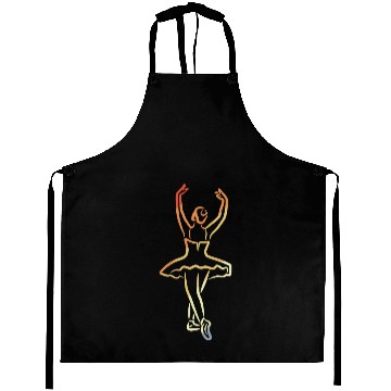 Discover Ballet Girl Sketch Vintage Look Aprons