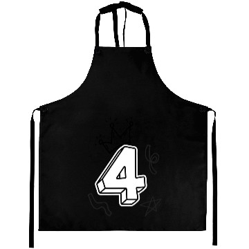 Discover Coloring Aprons: Number 4 – Birthday Fun for Kids