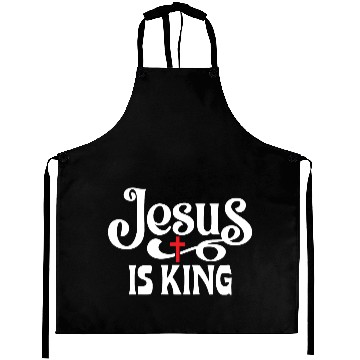 Discover Jesus Is King Love Jesus Christian Christmas Aprons