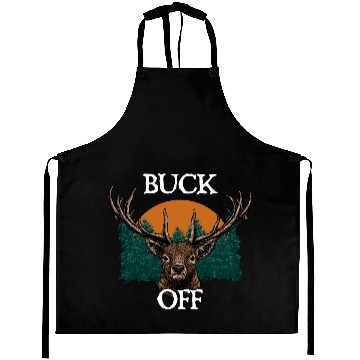 Discover Buck Off Deer Hunting Elk Hunter Forest Seeking Aprons