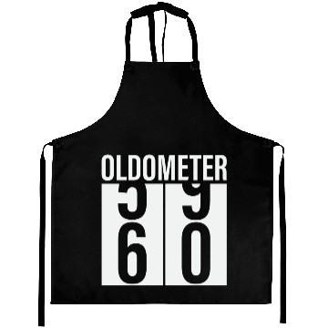 Discover Oldometer Odometer Funny 60th Birthday 60 yrs Joke Aprons
