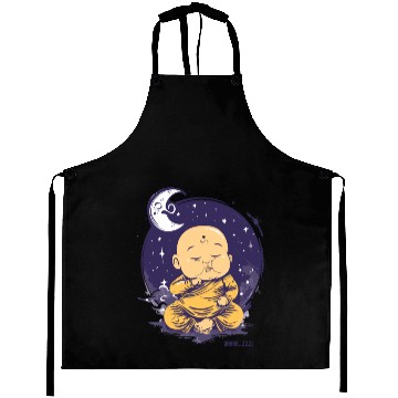 Discover Sleepy Baby Buddha with Moon and Stars Aprons