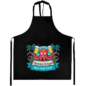 Discover Obvious Octopus Bar and Grill Aprons