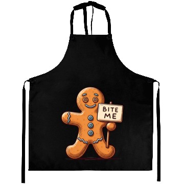 Discover Sassy Gingerbread Man Aprons