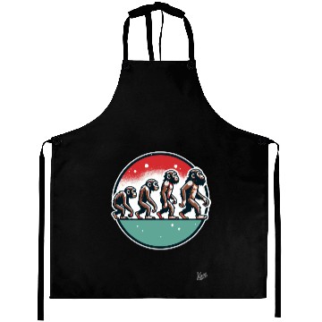 Discover Monkey Evolution Aprons