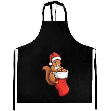 Discover Sneaky Squirrel Christmas Aprons