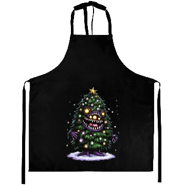 Discover Christmas Tree Monster Aprons