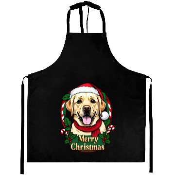 Discover Festive Labrador Christmas Design Aprons