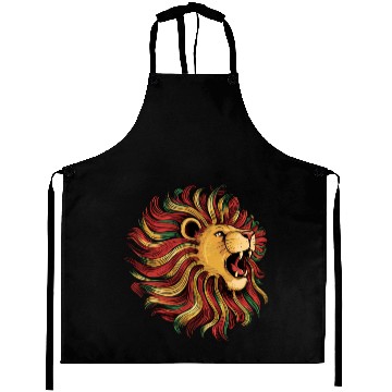 Discover I'm black History powerful African Lion Juneteenth Aprons