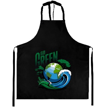 Discover save the earth Awareness about climate change shir Aprons