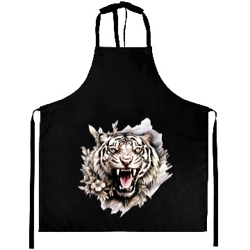 Discover "Tiger Aprons Women's - Wild Animal Graphic Aprons"