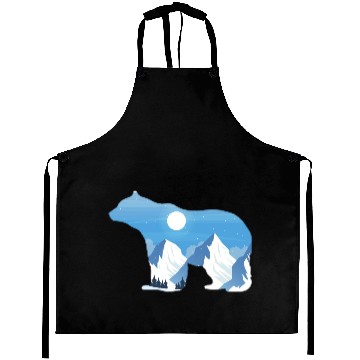 Discover BEAR MOON MOUNTAIN SNOW Aprons
