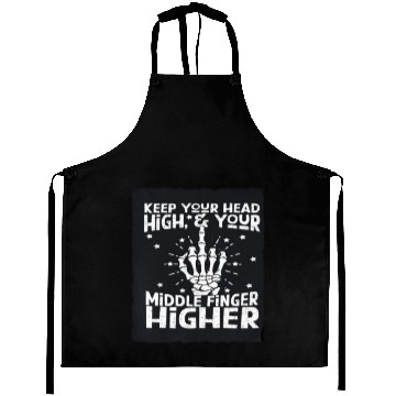Discover Middle Finger Higher Aprons