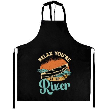 Discover Canoeing Relax You're At The River Loves Paddling Aprons