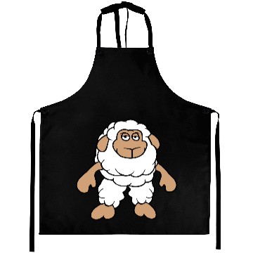 Discover Sheep Standing Cool Bored Tired Cartoon Comic Cute Aprons