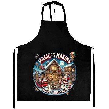 Discover Santa's Workshop Christmas Magic Aprons