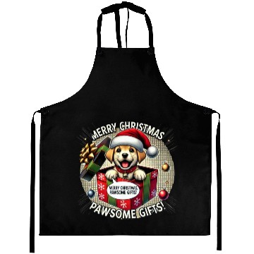 Discover Puppy Christmas Surprise Aprons