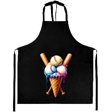 Discover Baseball Ice Cream Aprons