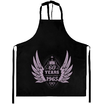 Discover 60 Years Unique Angel Wings Crown Aprons