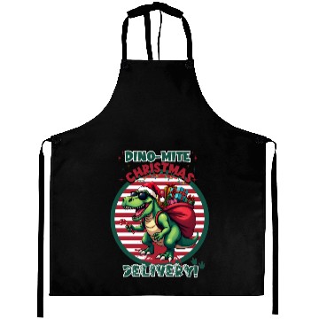 Discover Festive Dino Delivery Aprons