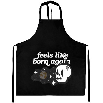 Discover Feels Like Born Again - Cosmic Skull Graphic Sweat Aprons