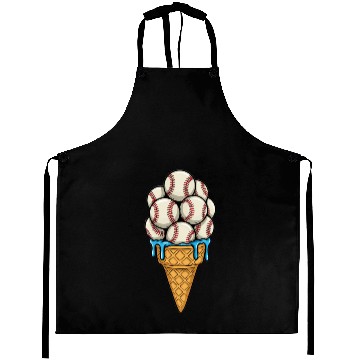 Discover Baseball Ice Cream Cone Aprons