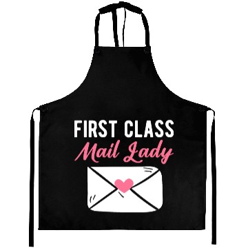Discover First Class Mail Lady Postal Worker Post Woman Aprons