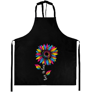 Discover Rainbow Sunflower Love Is Love LGBT Pride Aprons
