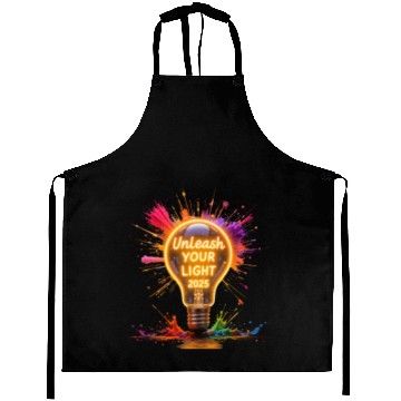 Discover A large starburst glowing in neon light with 2025 Aprons