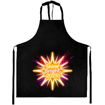 Discover A large starburst glowing in neon light with 2025 Aprons