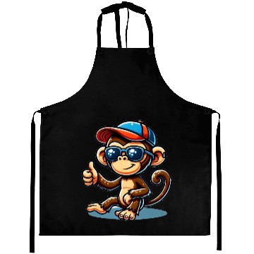 Discover monkey 2 dtf Aprons