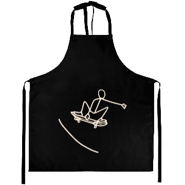 Discover Skater skating on skateboard Aprons
