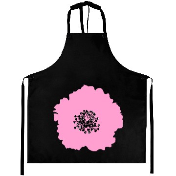 Discover Elegant Pink Hibiscus Flower Design Aprons