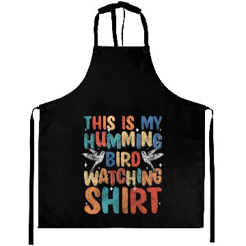 Discover Hummingbird Nature Sign Aprons