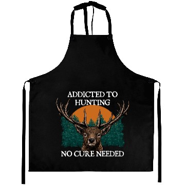 Discover Funny Hunting No Cure Nerd Hunter Weird Aprons