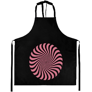 Discover Psychedelic Swirl Circle Pattern Illustration Aprons