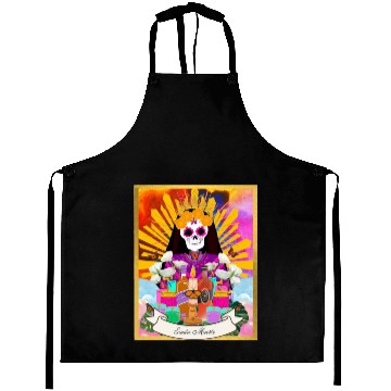 Discover Butterfly Santa Muerte Aprons