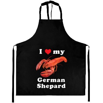 Discover I Love My Getman Shepard Funny Meme Aprons