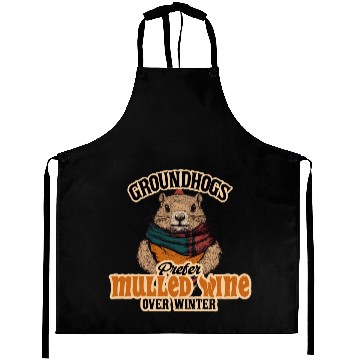 Discover Groundhogs Prefer Mulled Wine Over Winter Design Aprons