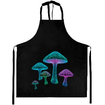 Discover Psychedelic Neon Fungi Glow Aprons