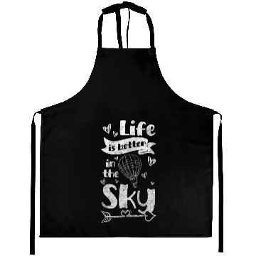 Discover Hot Air Balloon Flame Adventure Aprons