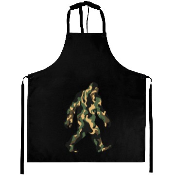 Discover Camouflage Bigfoot - Hidden in Plain Sight Aprons
