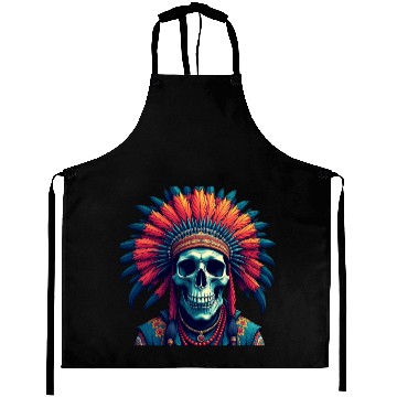 Discover Feathered Skull Aprons
