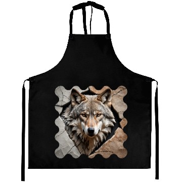 Discover Wolf Emerging Through Stone Aprons