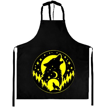 Discover Night Time Wolf LIKE US ON FB #USAPatriotGraphics Aprons
